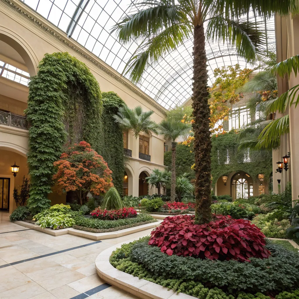 Atrium greenery installation