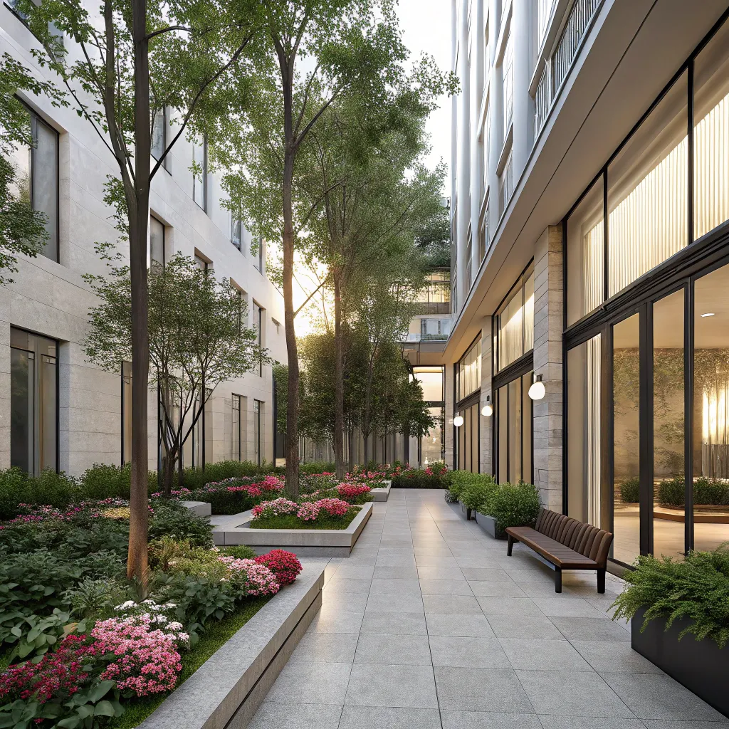 Modern courtyard design